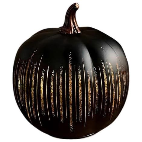 Citrouilles lumineuses LED scintillantes, petites citrouilles en verre noir avec minuterie, effet nuit étoilée scintillante (1/5)
