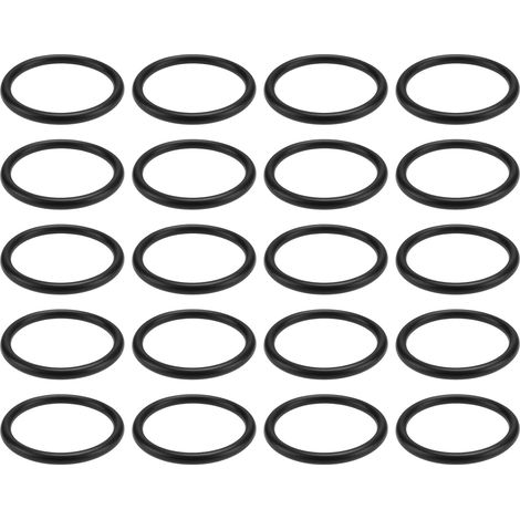 Store Lot de 20 Joints Toriques en Caoutchouc Nitrile 34 X 28 X 3 Mm pour Bonde de Lavabo de 38 Mm (1/5)