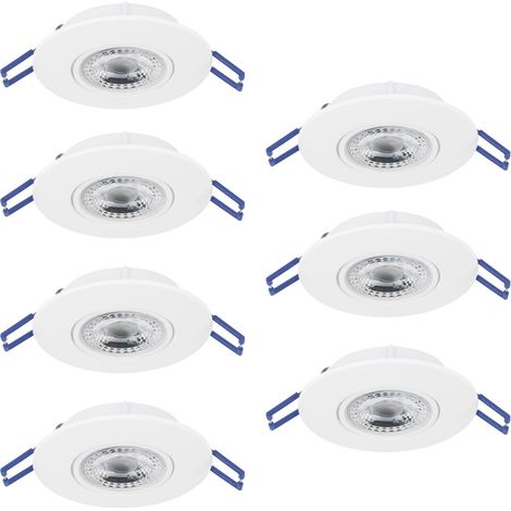 Faretto Incasso Moderno Gedrez Plastiche Bianche Trasparente Led 4,9W 3640Lm (1/2)