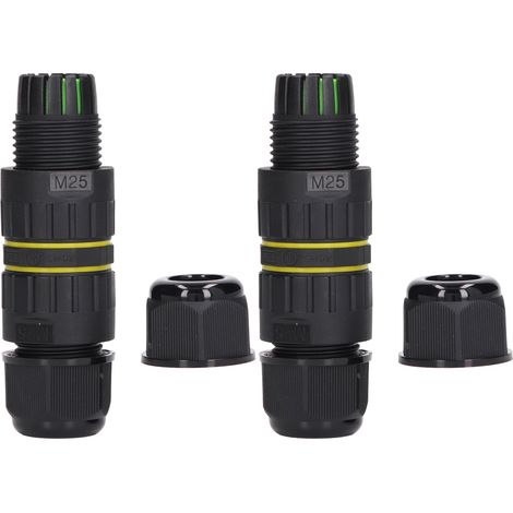 Stück Anschlussdosenverbinder 400V/40A Ø 10mm -14mm, IP68 wasserdichte Stromkabel-Anschlussdose, 4-adriger Stecker für wasserdichte Außengeräte, Straßenbeleuchtung