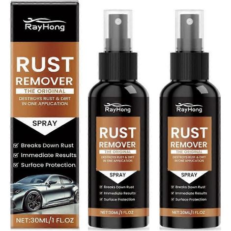 Nouveau spray antirouille Nexa 2025 : nettoyant antirouille amélioré pour rayures et taches de fer sur diverses surfaces métalliques. Format : 2 pièces. (1/4)