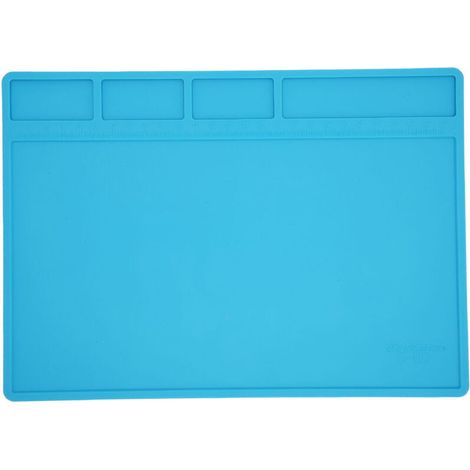 Tapis de Soudage en Silicone -statique, Coussin de Réparation de Chaleur avec échelle pour le Travail électronique - Grande Taille et Conception (1/4)