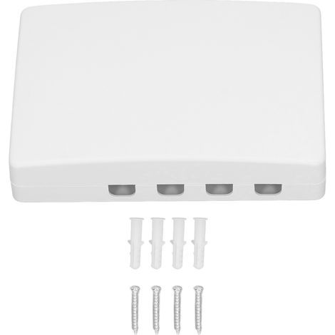 4-adriger FTTH-Glasfaserverteilerkasten, universeller Mini-Desktop-Lichtwellenleitersplitter für SC und FC (1/5)