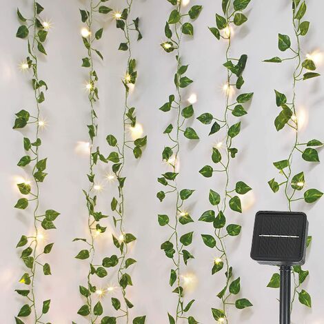 1 Guirlande lumineuse, 100 LED, fil cuivre, panneau solaire, étanche, jardin, terrasse, mariage (1/5)