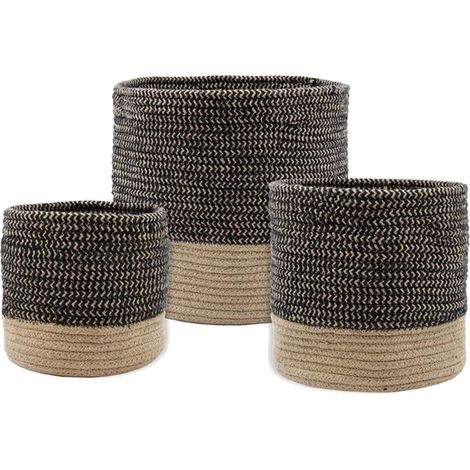Set de 3 Paniers ou Cache-Pot en coton VANUA (1/5)