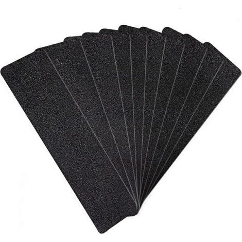 Ruban de Sécurité Antidérapant - Non spécifié - 15 cm x 60 cm - Lot de 10 - Couleur Noir - Traction Supérieure (1/4)