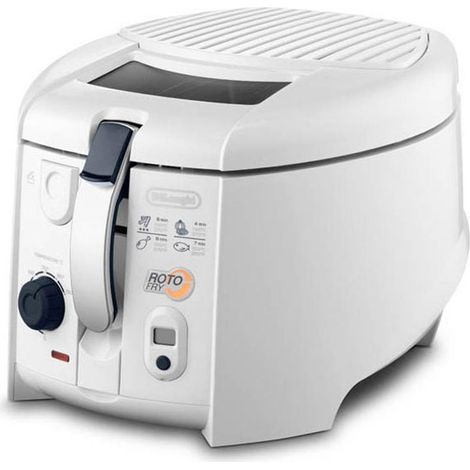 Friteuse Indépendante Simple De Longhi RotoFry 1800 W Blanc