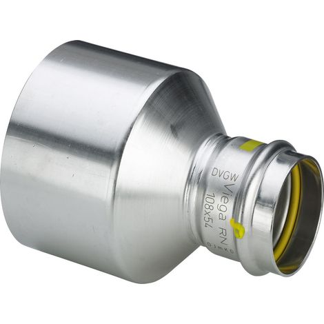 Viega Sanpress Inox G XL-Reducción, d1 108,0, d2 76,1 acero inoxidable Modelo 0215.1XL, 578411