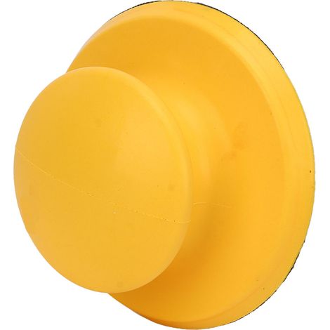 Bloc de ponçage manuel 16 pièces avec disques abrasifs Velcro et poignée ergonomique pour ponçage bois (1/5)