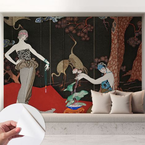 Carta da parati adesiva - lavabile - decorazione murale - per cucina - pellicola decorativa Scena elegante 208x146 cm (1/5)