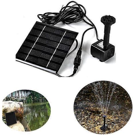 Pompes à eau solaires adaptées aux bassins, fontaines de jardin, piscines, systèmes d'irrigation, aquariums et bassins à poissons. (1/4)
