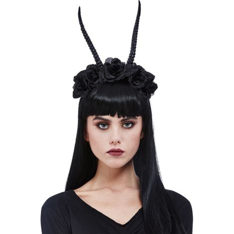 Demon Horn Flower Headband - 36528