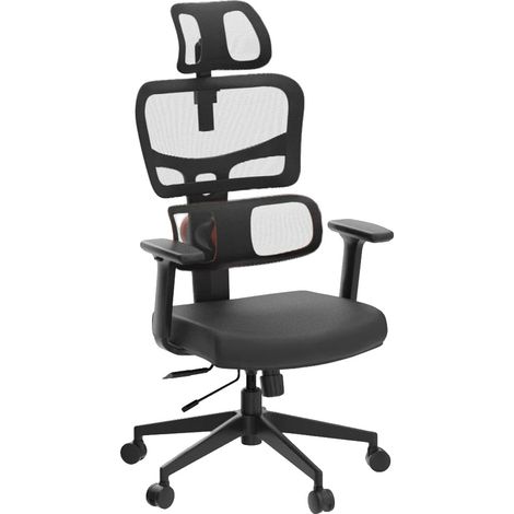 Silla ergonómica, respaldo regulable, soporte lumbar, NEWTRAL NT001 (1/2)
