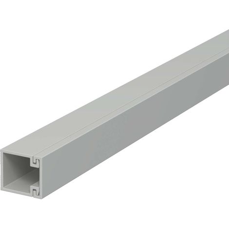 OBO Bettermann Vertr Wand+Deckenkanal m.Obert. 15x15mm,PVC WDK15015GR 2 Stk