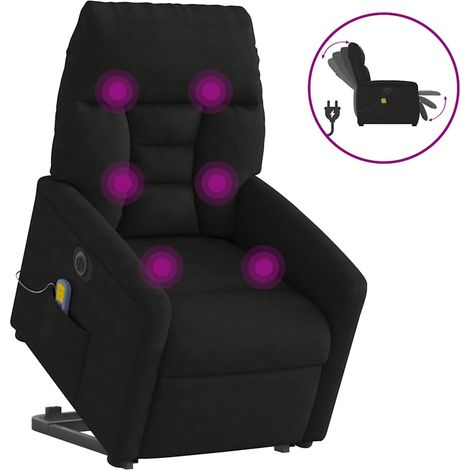 Maison Exclusive - Massagesessel Aufstehhilfe Elektrisch Schwarz