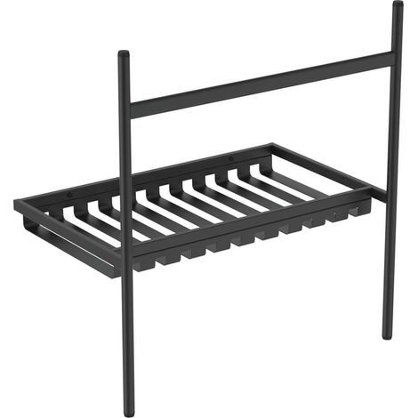 Ideal Standard Conca - Pedestal metálico para lavabo 80 cm, negro seda E2533XG (1/5)