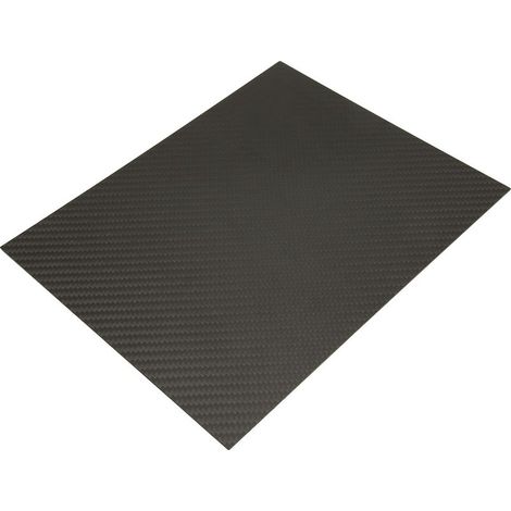 Pannello in fibra di carbonio 3K ad alta resistenza, anticorrosione, con superficie opaca, per la costruzione di modelli radiocomandati e aeromodelli, dimensioni 200x250x2mm. (1/5)