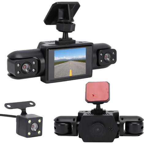 Caméra Embarquée 4 Canaux, Couverture À 360°, Caméra Avant, Arrière, Gauche Et Droite 1080P, Détection De Collision, Détection De Mouvement, Enregistrement en Boucle (Pas de Carte) (1/5)