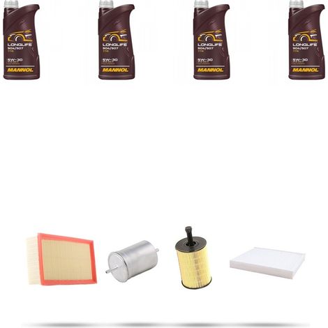 Kit tagliando 4 FILTRI e 4L OLIO compatibile con Vw Bora 2.3 v5 110kw dal 1998 (1/5)