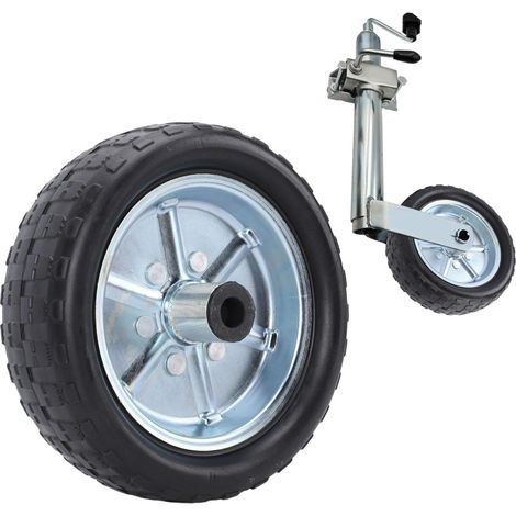 Roue de Cric de Remorque de 10 Pouces, Supporte jusqu'à 2000 LB, Roue de Roulette de Cric, Jante de 84 Mm, Remplacement de Roue de Cric de Langue de Remorque (1/5)