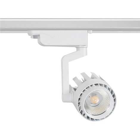 Foco Carril LED Monofásico 30W Dora Blanco 3000K Blanco Cálido (1/5)