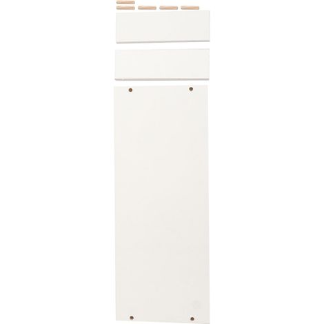 Rehausseur D'écran en Bois Blanc Bords Lisses pour Soulager les Douleurs Cervicales, Support Moniteur pour Étudiants et Passionnés de Maquillage (1/5)