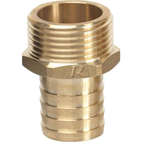 Raccord Laiton Cannelé Male 1 po - Sortie 19 mm - Résistant et Durable - D-Work