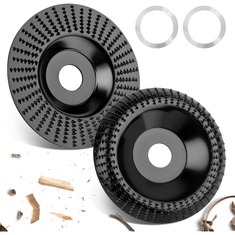 Disque Bois Meuleuse 125mm Disque a lamelles a ponce, meuleuse bois pou Façonne Meule Sculptue Coupe sculptue bois, à sculpte pou Meuleuse d'angle