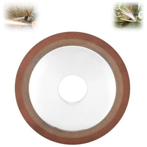 Ede Meule diamante en rsine, meule diamante pour lame en alliage d'acier au tungstne 125 x 10 x 32 x 8 mm