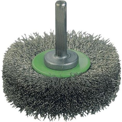 Brosse circulaire OSBORN à fil ondulé de 6 mm, diamètre du filament 0,20 mm, 80 x 19 x 20 mm