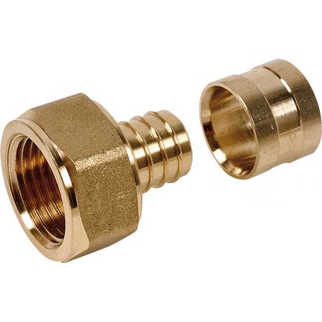Gerader PER-Schlauchanschluss mit Gleitfunktion – Femelle Fixe 15x21 – Ø12