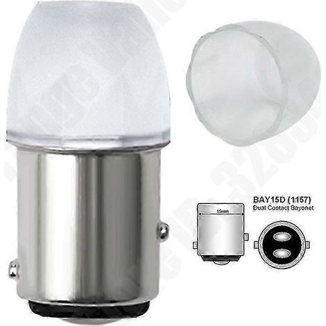 Ampoule LED blanche 24 V, 5 W, type P21W/P21/5W, pour clignotants de voiture, feux de jour automatiques (DRL), alimentation CC 1156, BA15S. (1/2)