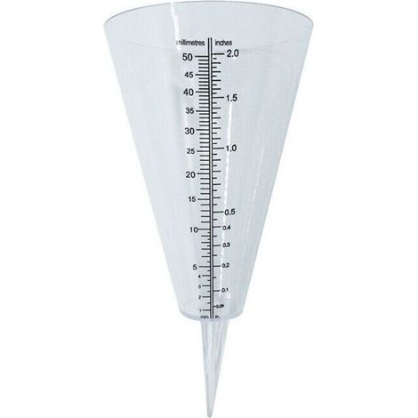 Pluviomètre pour mesurer les précipitations, avec échelle facile à lire, idéal pour votre jardin, blanc