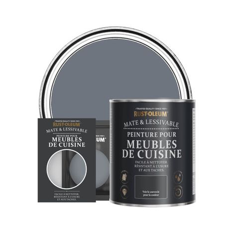Peinture pour Meubles de Cuisine, Finition Mate - Gris Marine (1/3)