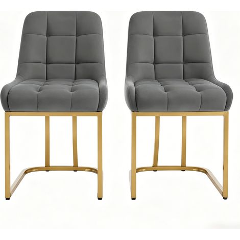 CAIziChaises rembourrées, chaises de coiffeuse pour chambre, chaises de cuisine, chaises de salon, chaises de bureau, chaises de salle d’attente (2 chaises uniquement) (1/5)