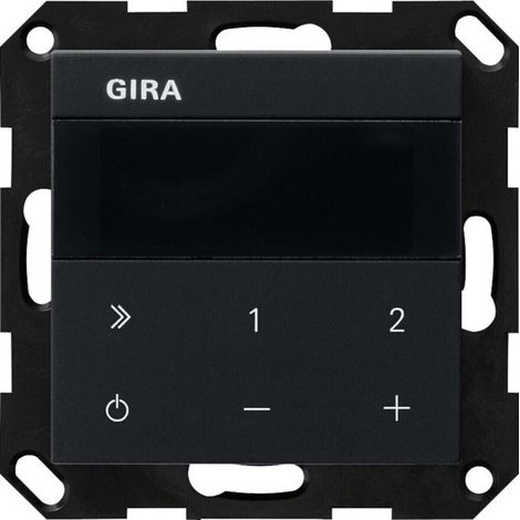 Gira UP-Radio IP System 55 Schwarz m [2320005], 2320 005