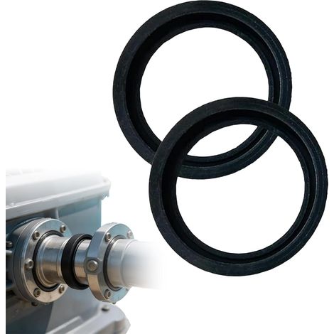 2 x Inlet and Outlet Gaskets, Gasket, Leak-free Water Flow Seal (1/5)