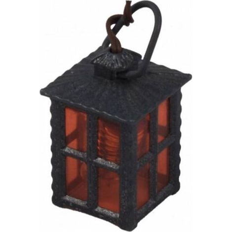 LAMPIONE IN METALLO LUCE ROSSA 3,5V