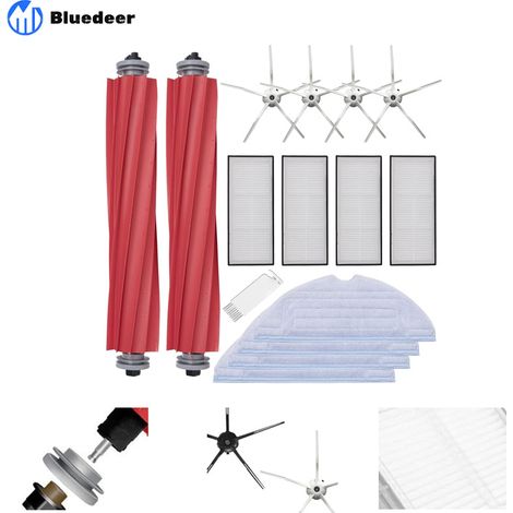 Kit de rechange compatible avec Roborock S7 S75 S70 S7Max S7Maxv T7s Plus Q7 MAX Kit avec filtres, brosses latérales, rouleau central et serpillières de rechange aspirateur robot Roborok S7 (1/5)