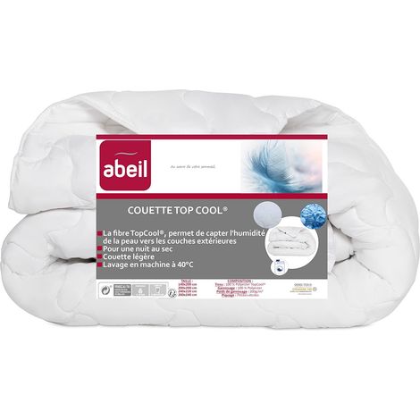 Abeil 1388 - Piumone Leggero antitraspirante TopCool, Poliestere, Bianco, 200 x 200 cm