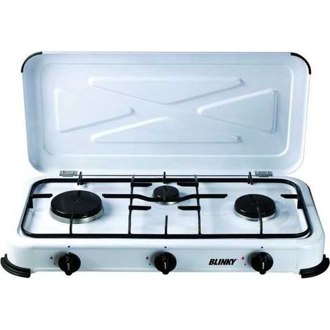 Réchaud à gaz GPL Blinky avec couvercle, 3 feux