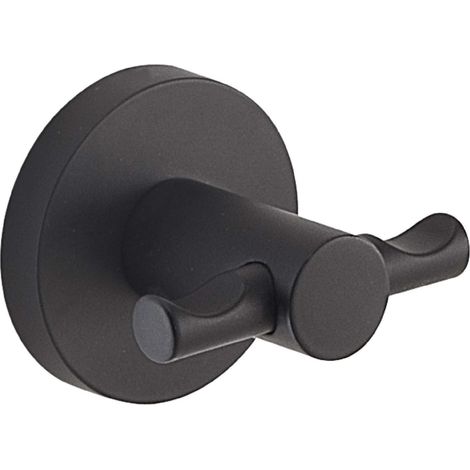 GEDY FP261400100 FELCE PLUS Percha Negro Mate - ref: FP261400100 (1/2)