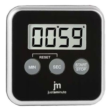 Lowell JT-5416N Timer Contaminuti Digitale con Cronometro e Allarme colore Nero