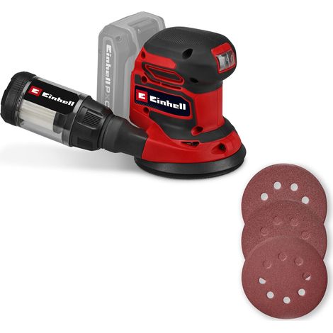 Einhell Akku-Exzenterschleifer TE-RS 18/28 Li - Solo PXC (18 V, 2,8 mm Schwingkreis, Ø 125 mm Schleifteller, Drehzahlelektronik, inkl. 3x Schleifpapier, ohne Akku) (1/5)