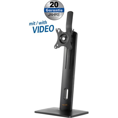 Höhenverstellbarer Schreibtischständer für Flachbildschirme mit Federsystem für Flachbildschirme 17" - 32" (43 - 81 cm), Belastbarkeit 2 - 7 kg, mit Federsystem