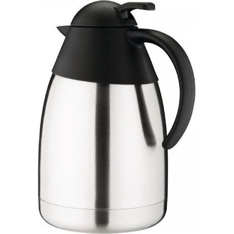 Pichet inox isotherme 1,5 Litres, couvercle hermétique bombé (1/4)