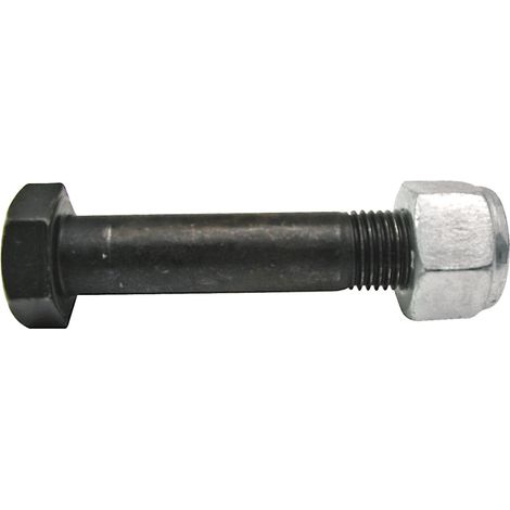 Tornillo con tuerca, rosca M12x1.25, longitud 60 mm, clase 10.9, para trituradora 63-PER-91