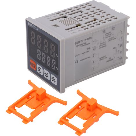 Thermostat numérique, contrôleur de température PID, sortie de relais intelligente 100240VAC (BEM-TC1A-14RV)