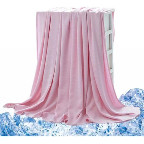 Couverture rafraîchissante en fibre de bambou Couette de climatisation Couette d'été douce pour la peau respirante légère et fine pour les pièces climatisées (1/5)