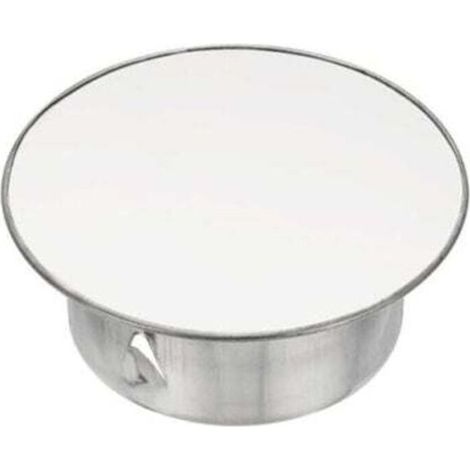 Couvercle de cheminée, étanchéité réglable, couvercle de trou rond, adapté aux tuyaux de diamètre 90 mm, argent - 1 pièces (1/5)